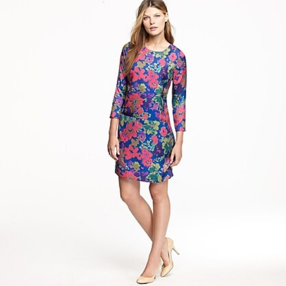 J Crew Silk Jules Dress in Ashbury Floral